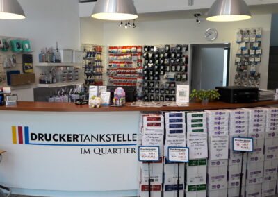 Drucker Tankstelle