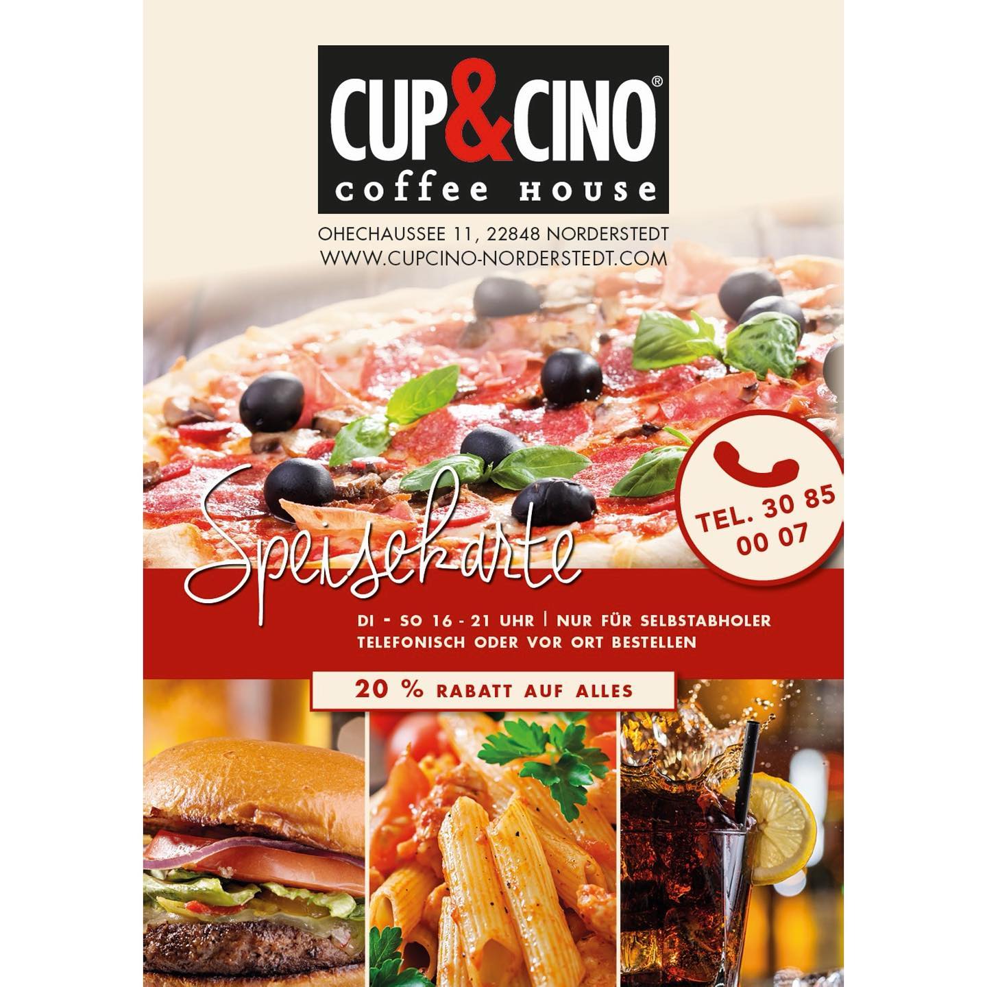 Speisekarte Cup & Cino