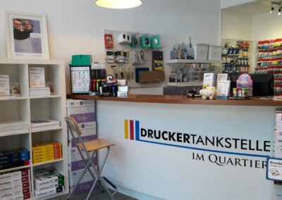 Drucker Tankstelle